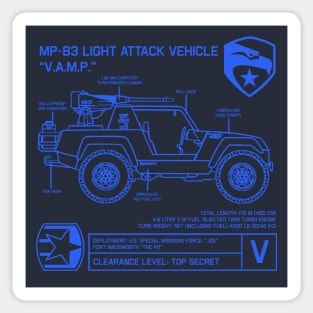 VAMP Specs Sticker